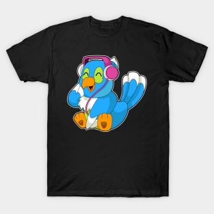 Parrot Headphone Music T-Shirt